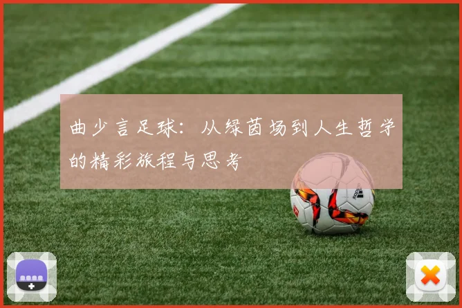 曲少言足球：从绿茵场到人生哲学的精彩旅程与思考